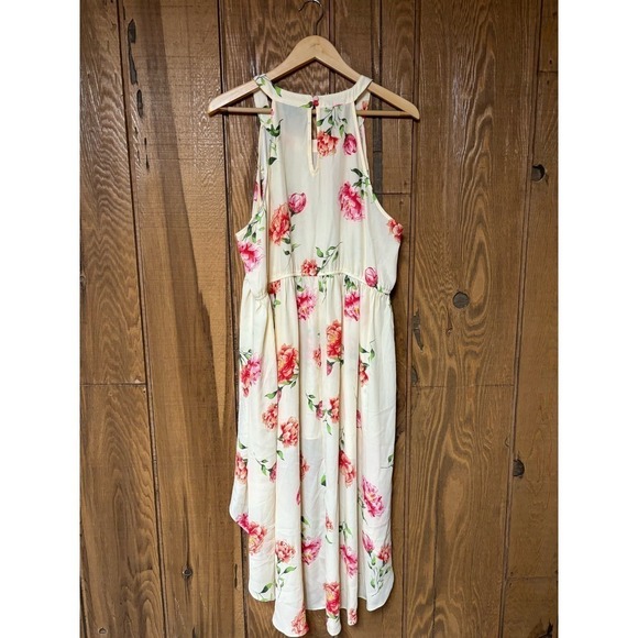 Torrid Size 1 Sleeveless Hi Low Flowy Floral Tunic Dress - Picture 5 of 6